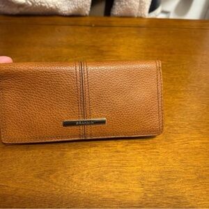Brahmin Leather “Ady” Wallet - Cognac Selva